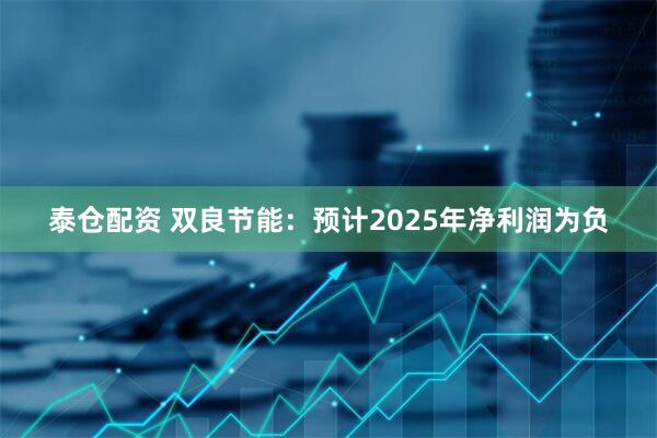 泰仓配资 双良节能：预计2025年净利润为负